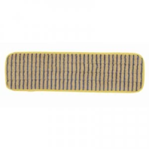 Image of Rubbermaid Microfibre 400mm Scrubber Yellow Mop Head RU17533