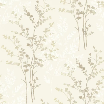 Image of Arthouse Fern Wallpaper - Neutral