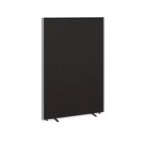 image of Floor standing fabric screen 1800mm high x 1200mm wide - charcoal