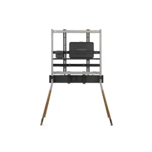 Image of Falcon Universal Dark Wood TV Stand for Screen Size 32-70 inch with Soundbar Holder