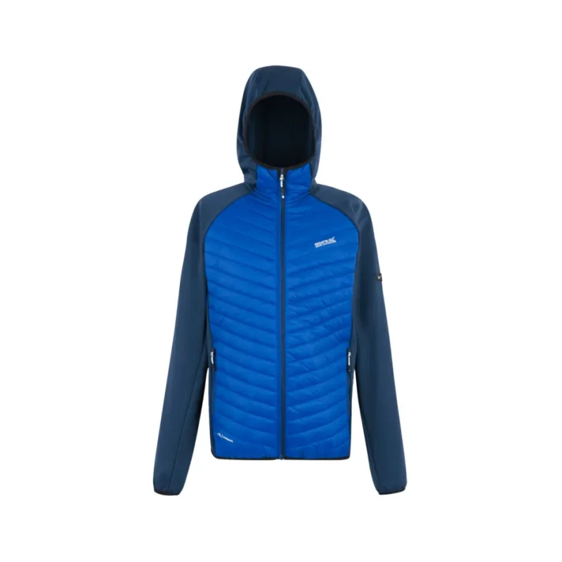 Image of Regatta Regatta Men Andreson Hybrid Insulated Baffled Jacket in Blue Size: Small Blue S Male 5063516134459
