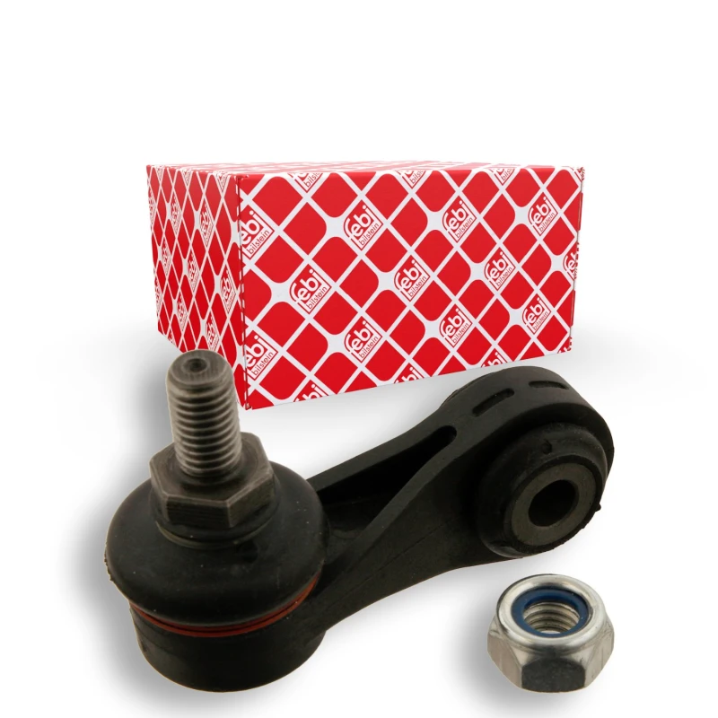 Image of FEBI BILSTEIN 28211 Anti-roll bar link OE Turbo NEW, Front Axle Right Plastic Link Stabiliser (3229)