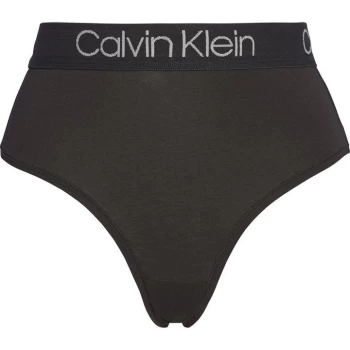Image of Calvin Klein Body High Waist Thong - Black