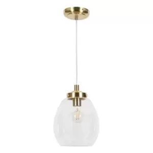 Image of Spa RHYS Tulip Pendant Light Satin Brass