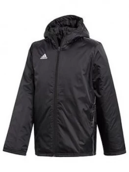 Image of Boys, adidas Youth Core Stadium Jacket - Black, Size 11-12 Years