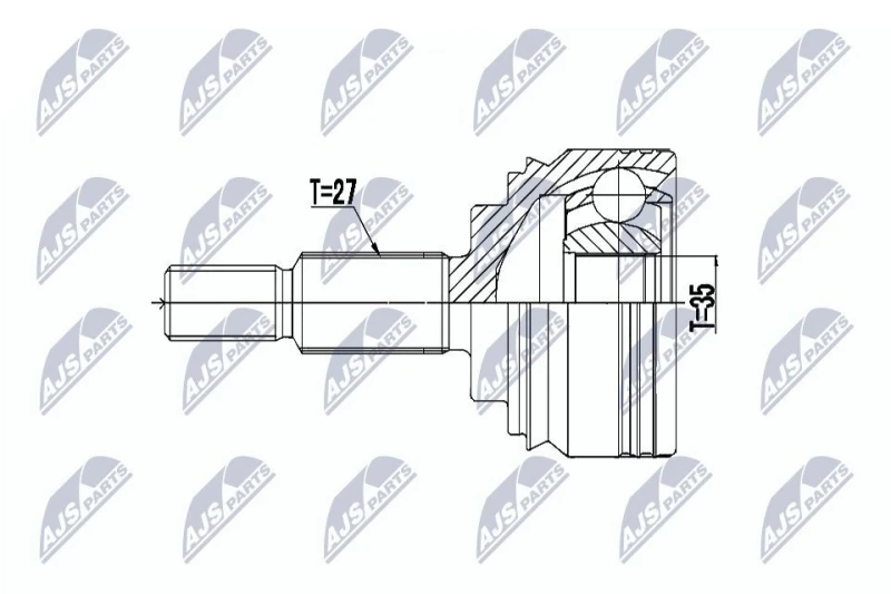 Image of NTY CV joint kit NTY NPZ-RE-058