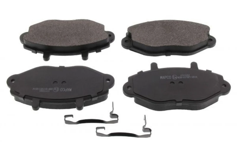 Image of MAPCO 6381/1 Brake pad set Front Axle, incl. wear warning contact Brake Pad Set,disc brake (402)