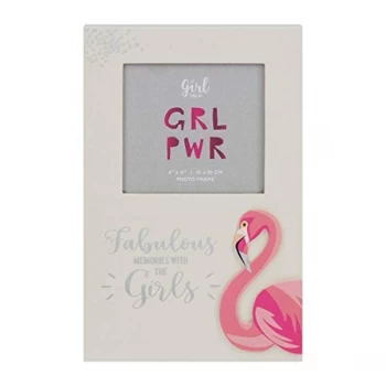 image of 4" x 4" - Girl Talk Photo Frame - Memories With The Girls