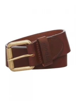 Image of Barbour Matt Leather Belt Brown