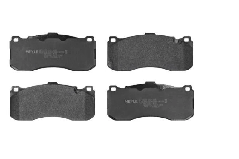 Image of MEYLE 025 243 1617 Brake pad set Front Axle, excl. wear warning contact, Original Quality, with anti-squeak plate Brake Pad Set,disc brake (402)