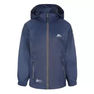 Image of Trespass Childrens/Kids Qikpac X Unisex Packaway Jacket (9/10 Years) (Navy/Carbon)