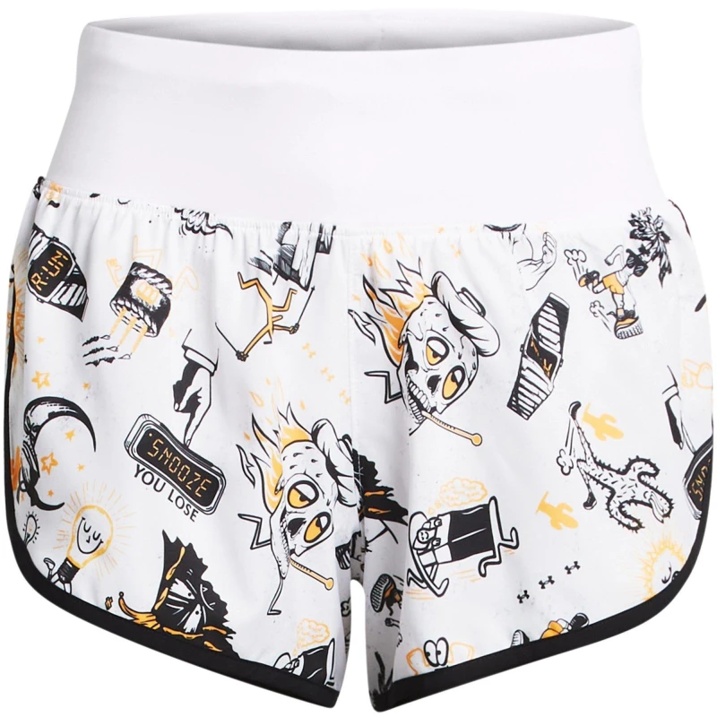 Image of Under Armour Womens Performance Running Shorts White female 8 (XS)
