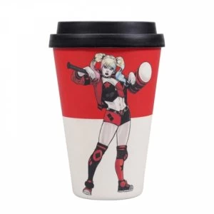 Image of Harley Quinn - Travel Bamboo Travel Mug