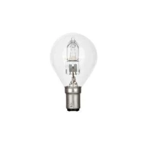 Image of Tungsram 30W Decor HALO Spherical B15 Halogen Bulb Dimmable 415lm
