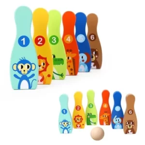 Image of Wooden Bowling Game
