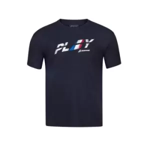 Image of Babolat Exercise Country Tennis T Shirt - Black