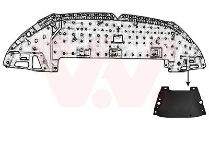 Image of VAN WEZEL Front splitter VAN WEZEL 3805502