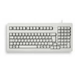 image of Cherry Compact 19" PC Keyboard Light Grey UK Layout