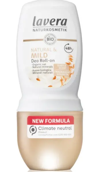Image of Lavera Natural and Mild Roll On Deodorant 50ml