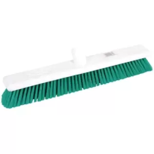 Image of Hygiene Broom Soft Bristle Green 18" - GK874 - Jantex