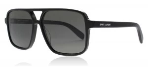 Image of Yves Saint Laurent SL 176 Sunglasses Black 001 58mm