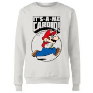 Image of Nintendo Super Mario Cardio Womens Sweatshirt - White - XL