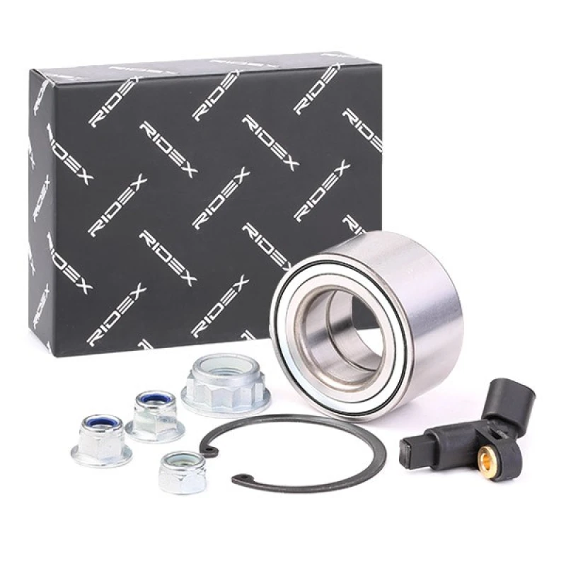 Image of RIDEX 654W1092 Wheel bearing kit Front Axle Left, with wheel speed sensor Wheel Bearing Kit (654)