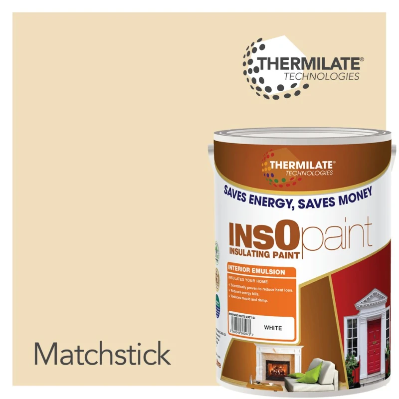 Image of THERMILATE TECHNOLOGIES Interior Emulsion Paint - 5L in Matchstick Matchstick Unisex 5L