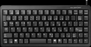 Image of USB PS2 QWERTY German Keyboard Black