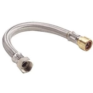 Image of Push Fit Flexible Pipe Connector Dia15mm Dia12 L300mm