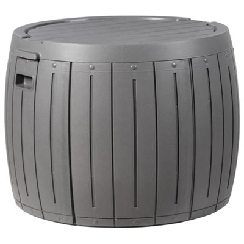 Image of Beliani Storage Box Prinos 56cm 56cm Grey