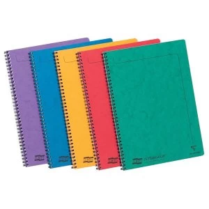 image of Europa A4 Twinwire Sidebound 90gm2 120 Page Micro Perforated Notebook 1 x Pack of 10 Assorted Notebooks