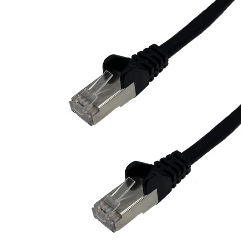 Image of connektgear 37-0010BK networking cable Black 1m Cat6a S/FTP (S-STP)