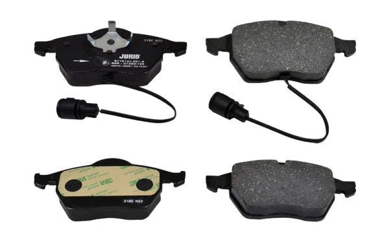 Image of JURID 571512J Brake pad set incl. wear warning contact, without accessories Brake Pad Set,disc brake (402)