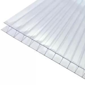 Image of Axiome Clear Polycarbonate Twinwall Roofing Sheet (L)5M (W)1000mm (T)10mm
