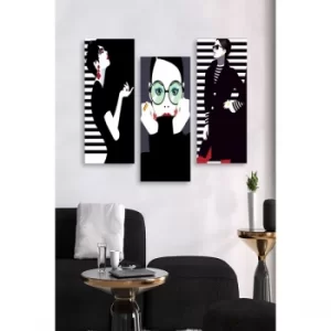 Image of MDF0014 Multicolor Decorative MDF Painting (3 Pieces)