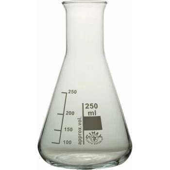 image of Conical Flask Narrow Neck 250ml Pack 10 - Simax