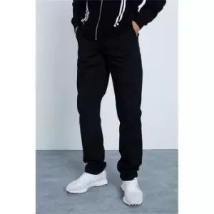 I Saw It First Black Stacked Tailored Denim Jeans - Black