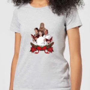 Image of Star Wars Jedi Carols Womens Christmas T-Shirt - Grey - 4XL