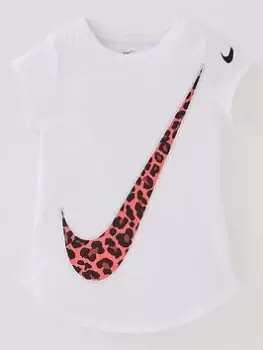 Image of Boys, Nike Short Sleeve Graphic T-Shirt - White, Size 3-4 Years