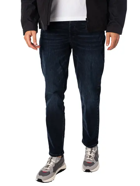 image of HUGO 634 Tapered Fit Jeans Navy 30W x 32L