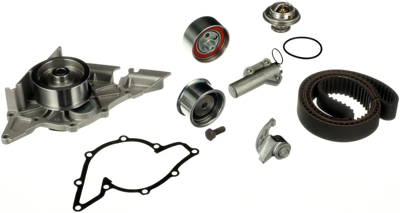 Image of GATES KP2TH15493XS-1 Water Pump + Timing Belt Kit with water pump, G-Force Redline , with thermostat Water Pump & Timing Belt Kit (3096)