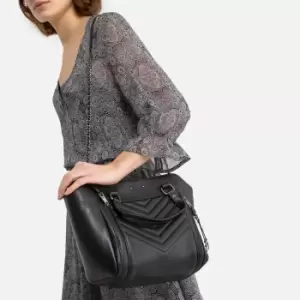 Image of 1440 Medium Tote Bag in Chevron Quilted Leather
