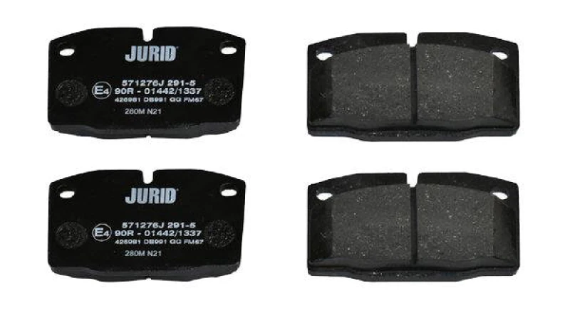 Image of JURID 571276J Brake pad set prepared for wear warning indicator, with accessories Brake Pad Set,disc brake (402)