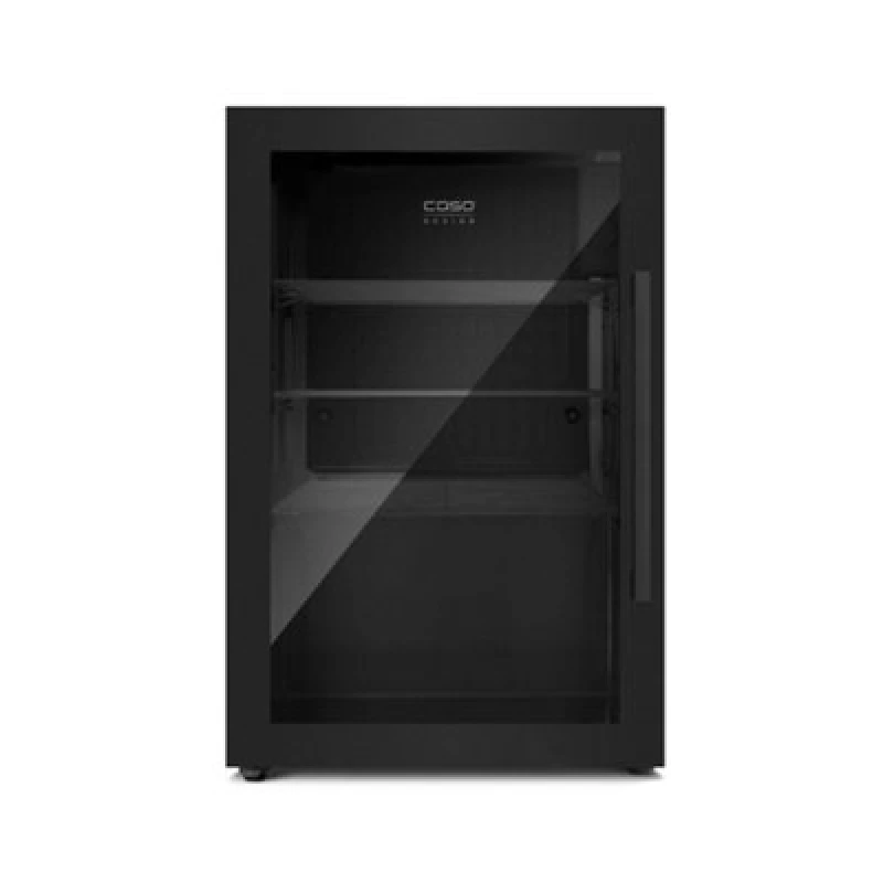 Image of Caso Design Wine Cooler Indoor & Outdoor Drinks Fridge, Black, Left Hinge