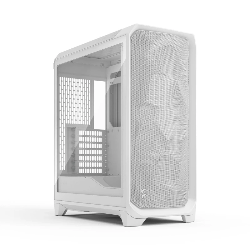 Image of Fractal Design Meshify 3 Mesh Front EATX High Performance White Tempered Glass Gaming Case - FD-C-MES3A-04