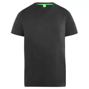 Image of Duke Mens D555 Kingsize Signature-1 Cotton T-Shirt (3XL) (Black)