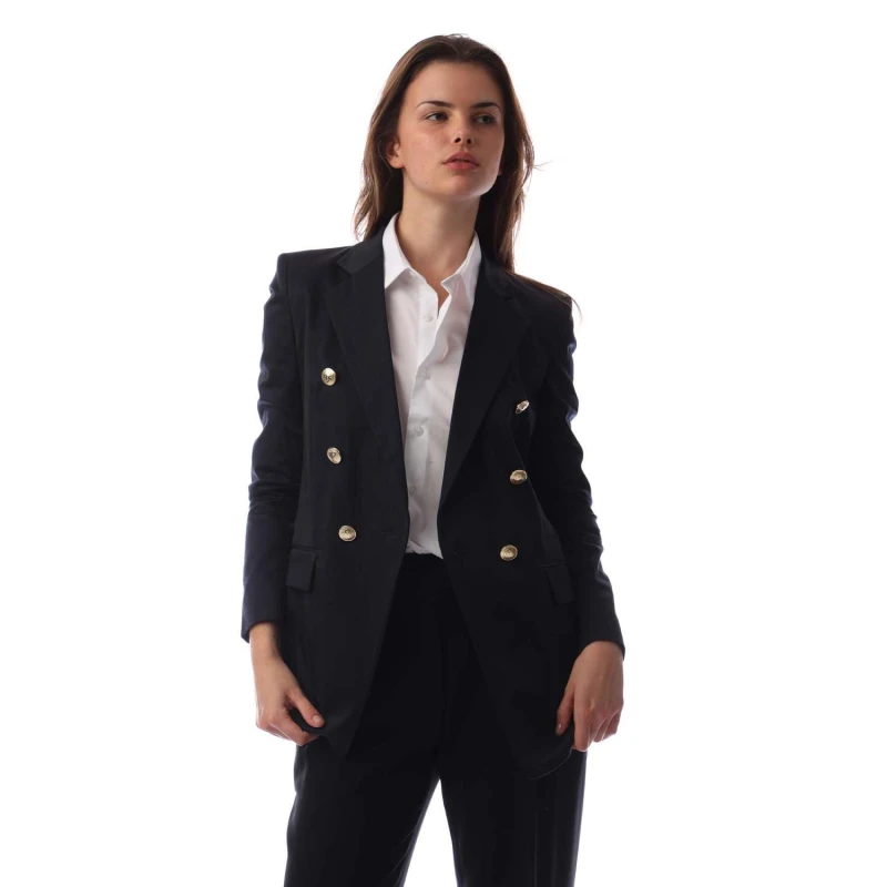 Image of Boss Womens Jatera3 Blazer Dark Blue female 8 (S)