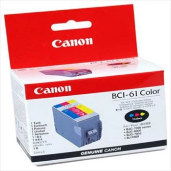 Image of Canon BCI61 Tri Colour Ink Cartridge