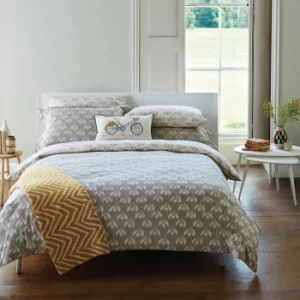 Image of Scion Bedding, Snow Drop Single Duvet Cover, Parchment